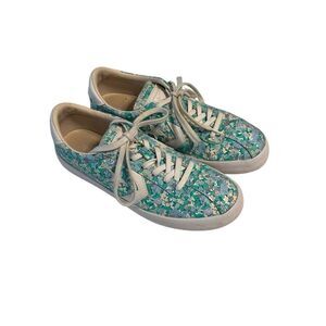 Converse Women's Blue Green Breakpoint Ox Floral Low Top Sneakers Size 7